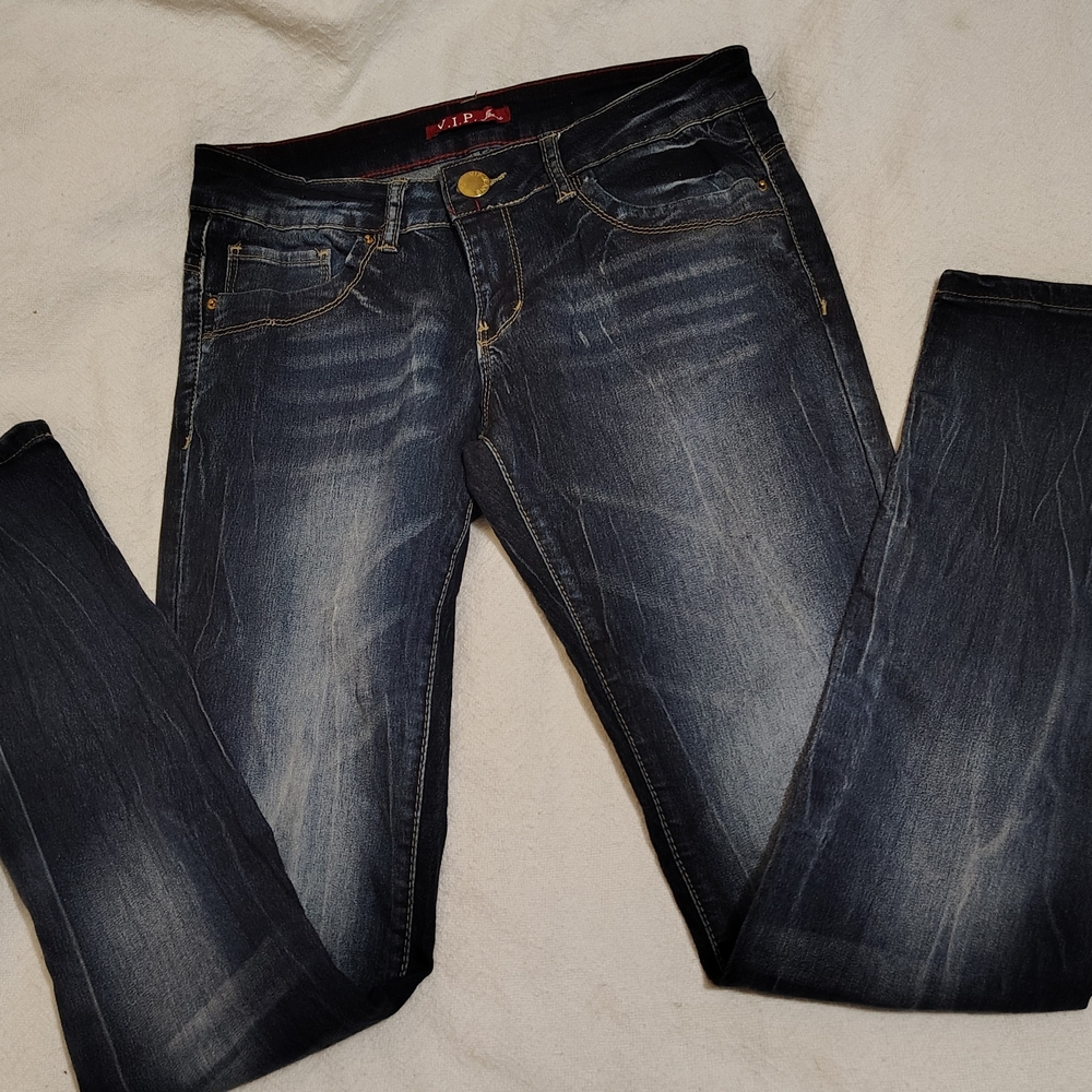 VIP Blue Skinny Jeans Classic Design